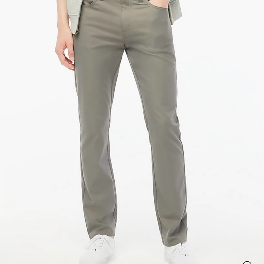 NWT J. Crew Grey 5 Pocket Flex Tech  (33x32)